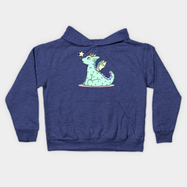 Baby dragon Kids Hoodie by KammyBale